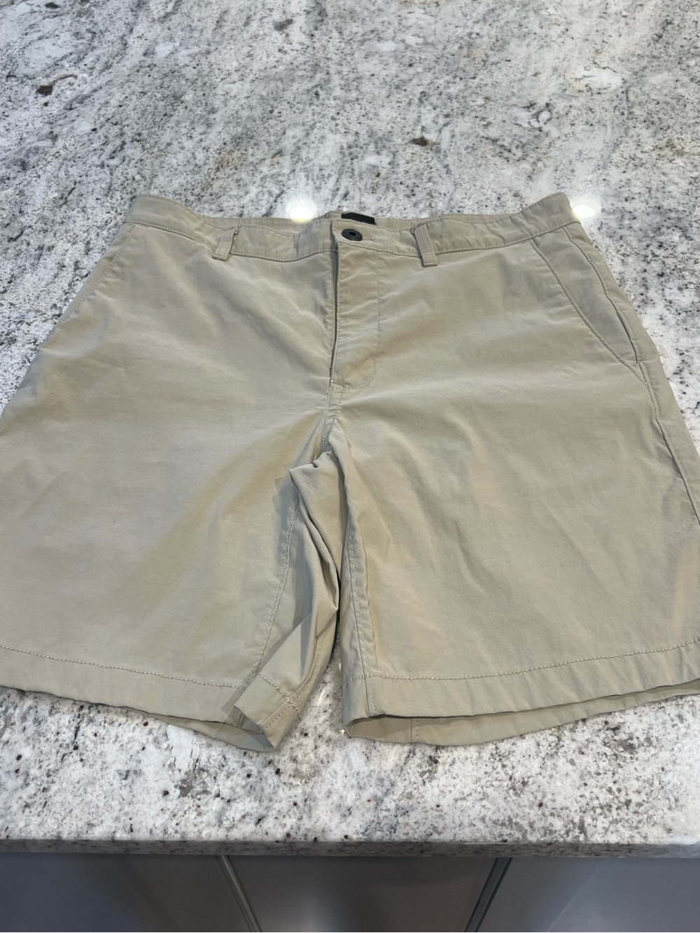 The North Face Men's Light Khaki Flat Front Shorts